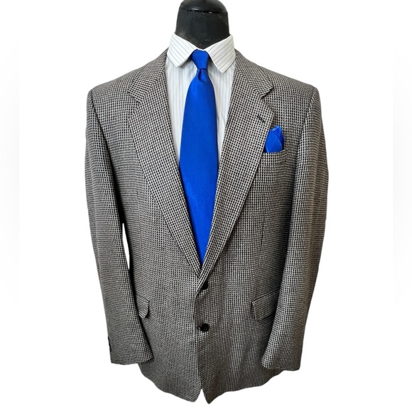 VINTAGE..ANDRE’ VACHON MENS SPORT BLAZER WOOL & SILK IN EXCELLENT CONDITION. - Picture 5 of 12